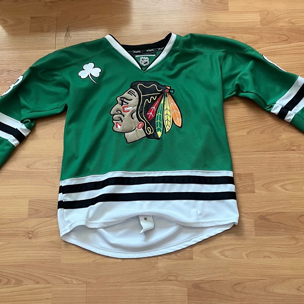 Reebok Chicago Blackhawks Patrick Kane St. Patrick’s Day Green Jersey